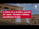 VIDÉO. La Grèce vit sa première canicule de l'année, l'Acropole d'Athènes partiellement fe