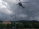 Un hélicoptère de l'armée atterrit en plein centre-ville de Cahors
