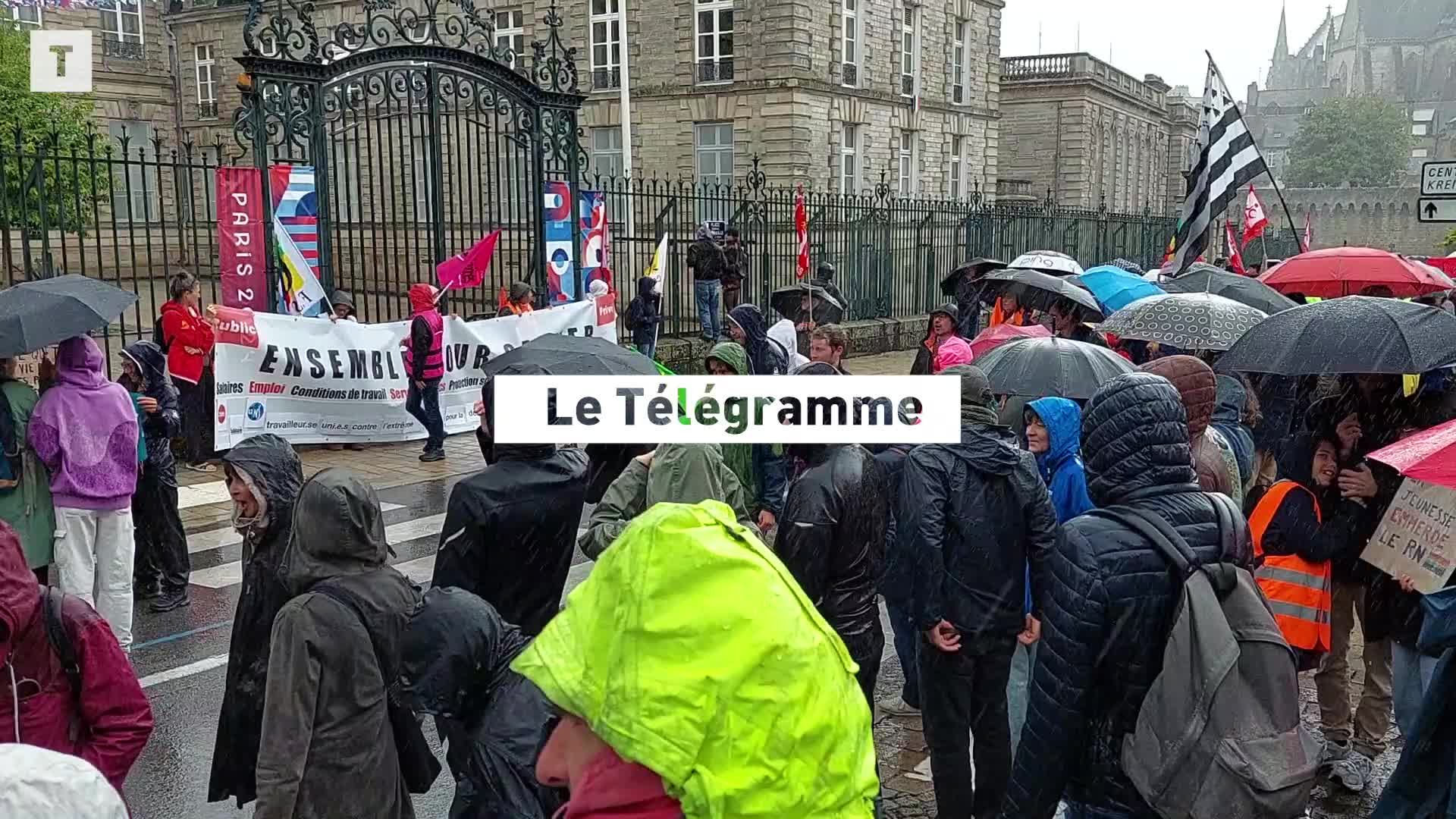 Rassemblements contre l'extrême droite : plus de 20 000 manifestants à travers la Bretagne
