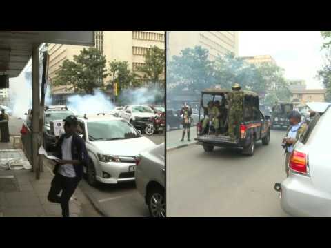 Police fire tear gas at anti-tax hike protestors in Kenya