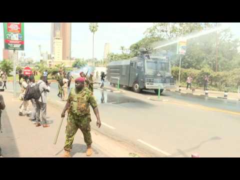 Water cannon, arrests in Nairobi as Kenyans protest tax hikes