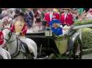 Britain's King Charles III arrives at Royal Ascot races