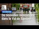 Inondations à Maubeuge, rue des Crosseurs