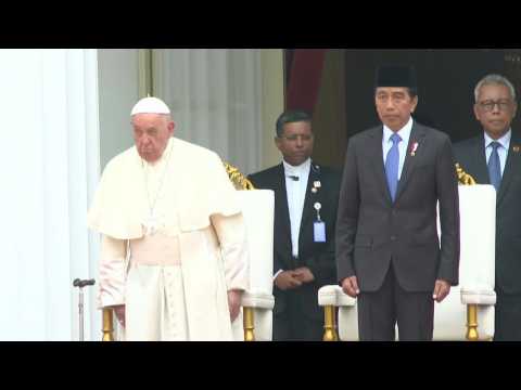 Pope Francis meets Indonesia's President Joko Widodo in Jakarta