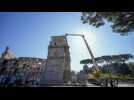 Italie : à Rome, l'arc de Constantin endommagé par la foudre