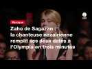 VIDÉO. Zaho de Sagazan : la chanteuse nazairienne remplit ses deux dates à l'Olympia en trois minutes