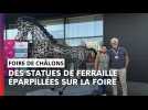 Qui se cache derrière les statues en ferraille exposées aux quatre coins de la Foire de Châlons ?