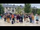 Clémentine Autin à la manifestation d'Evreux