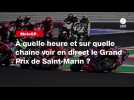 VIDÉO. MotoGP. À quelle heure et sur quelle chaîne voir en direct le Grand Prix de Saint-Marin ?