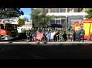 Les pompiers de Roubaix montent 110 étages en hommage à leur homologues américains victimes le 11 septembre 2001