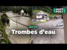 Pluies, crues... Lourdes inondée et route effondrée dans les Pyrénées-Atlantiques