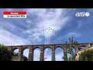 VIDÉO. Passage éclair de la Patrouille de France au-dessus du viaduc de Morlaix