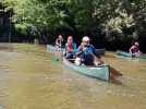 Ramassage de déchets sur la la Leyre en canoë. Bassin dArcachon