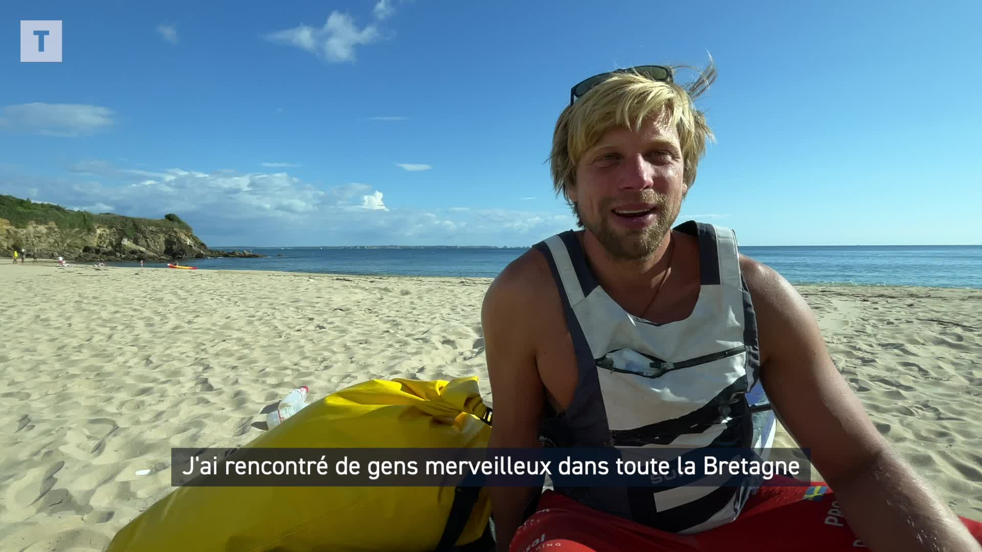 En escale en Bretagne, ce Suédois veut rejoindre Gibraltar en paddle [Vidéo]