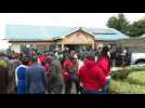 Parents gather outside Kenya primary school after fire kills 17 children