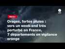 VIDEO. Orages, fortes pluies : vers un week-end très perturbé en France, 7 départements en vigilance orange