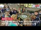 Camp militaire reconstitué pour les 80 ans de la libération d'Abbeville, le 6 septembre 2024.