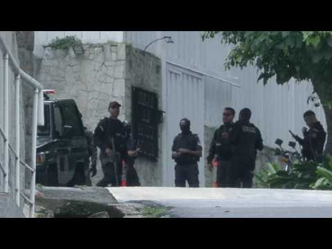 Images outside Argentine Embassy in Caracas as Venezuela revokes its custody from Brazil