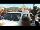 Pope lands in East Timor to rock star welcome