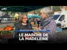 Ambiance sur le marché de La Madeleine