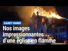 Saint-Omer : l'église de l'Immaculée-Conception en feu