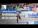 Route du Louvre : ambiance à l'arrivée de la course