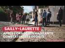 Orage à Sailly-Laurette : les habitants constatent les dégâts