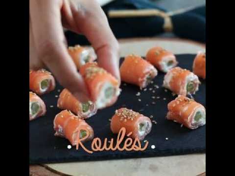 Roulés de saumon au chèvre et asperges