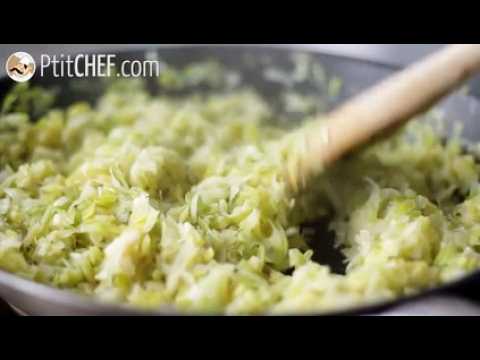 Tarte aux poireaux (6 étapes faciles et vidéo)