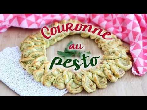 Couronne feuilletée au pesto pour l'apéritif