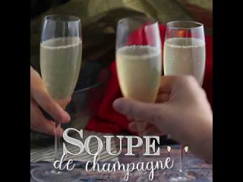 Soupe de champagne, un cocktail festif