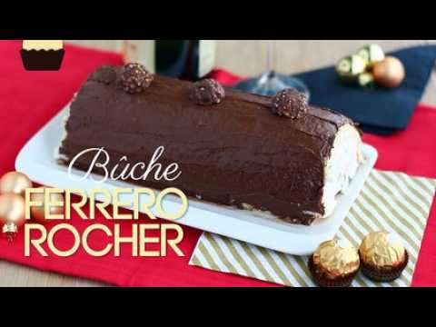 Bûche de noel aux ferrero rochers