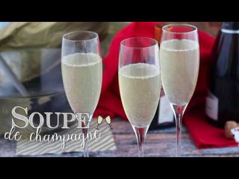 Soupe de champagne, un cocktail festif