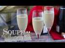 Soupe de champagne, un cocktail festif