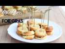 Macarons de foie gras aux quenelles