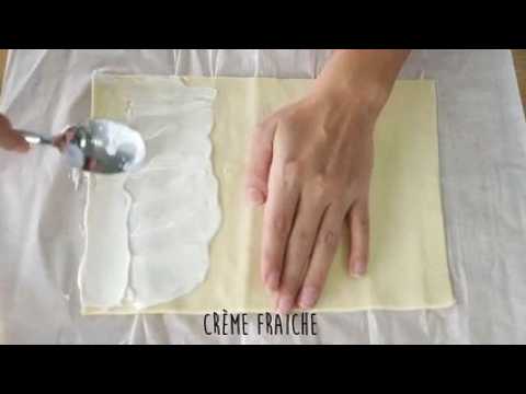 Roulés feuilletés apéritifs saumon basilic