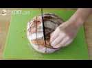 Pain hérisson à effeuiller, au cantal - tomates séchées - pesto