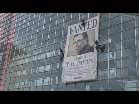 Greenpeace action as TotalEnergies holds its 100th anniversary AGM