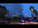 Les images de l'incendie à la clinique Sainte-Marguerie à Hyères