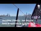 VIDEO. New York - Vendée. Avant le départ, les Imoca font le spectacle sur la Vendée Liberty