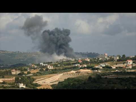 Smoke billows after Israeli strike on southern Lebanon