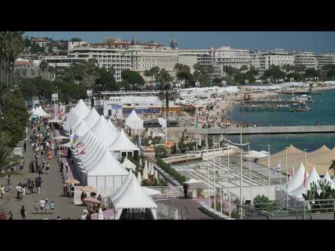 Cannes' Promenade de la Croisette ahead of film festival closing ceremony