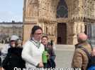 On a assisté à une visite des tours de la cathédrale de Reims adaptée à des mal-voyants