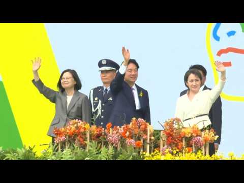 Lai Ching-te appears in public after swearing in as Taiwan's president