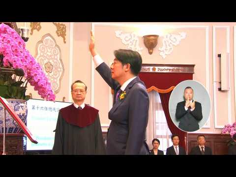 Lai Ching-te sworn in as Taiwan's new president