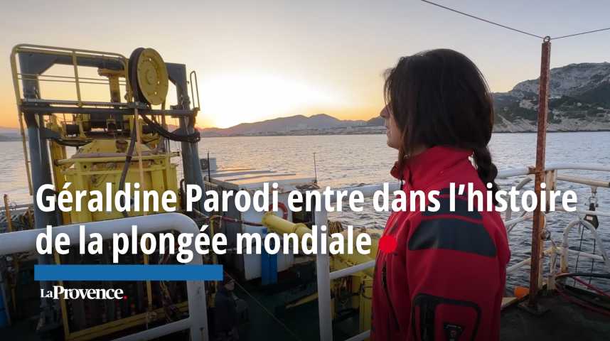 VIDÉO. La Marseillaise Géraldine Parodi, la reine des abysses, entre dans l’histoire de la plongée mondiale