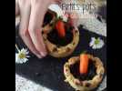 Cookies cups garnis de ganache au chocolat façon petit pot de carotte
