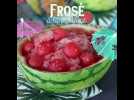 Frosé à la pastèque : le cocktail granité super rafraichissant avec du rosé !