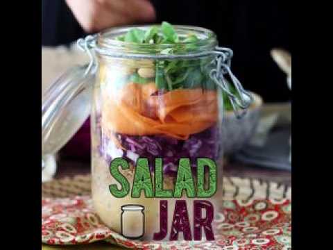 Salad jar végétarienne, la salade pratique à emporter !
