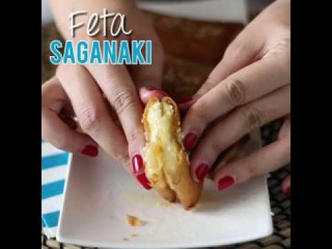 Feta saganaki, la recette grecque des croustillants de feta et miel